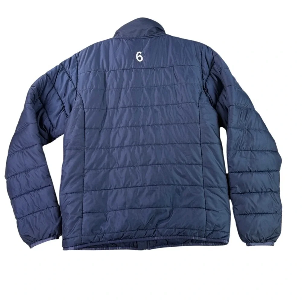 CCM Puffer Jacket Mens Medium Navy Metro Jets Hockey Team Issued 3M Thinsulate
